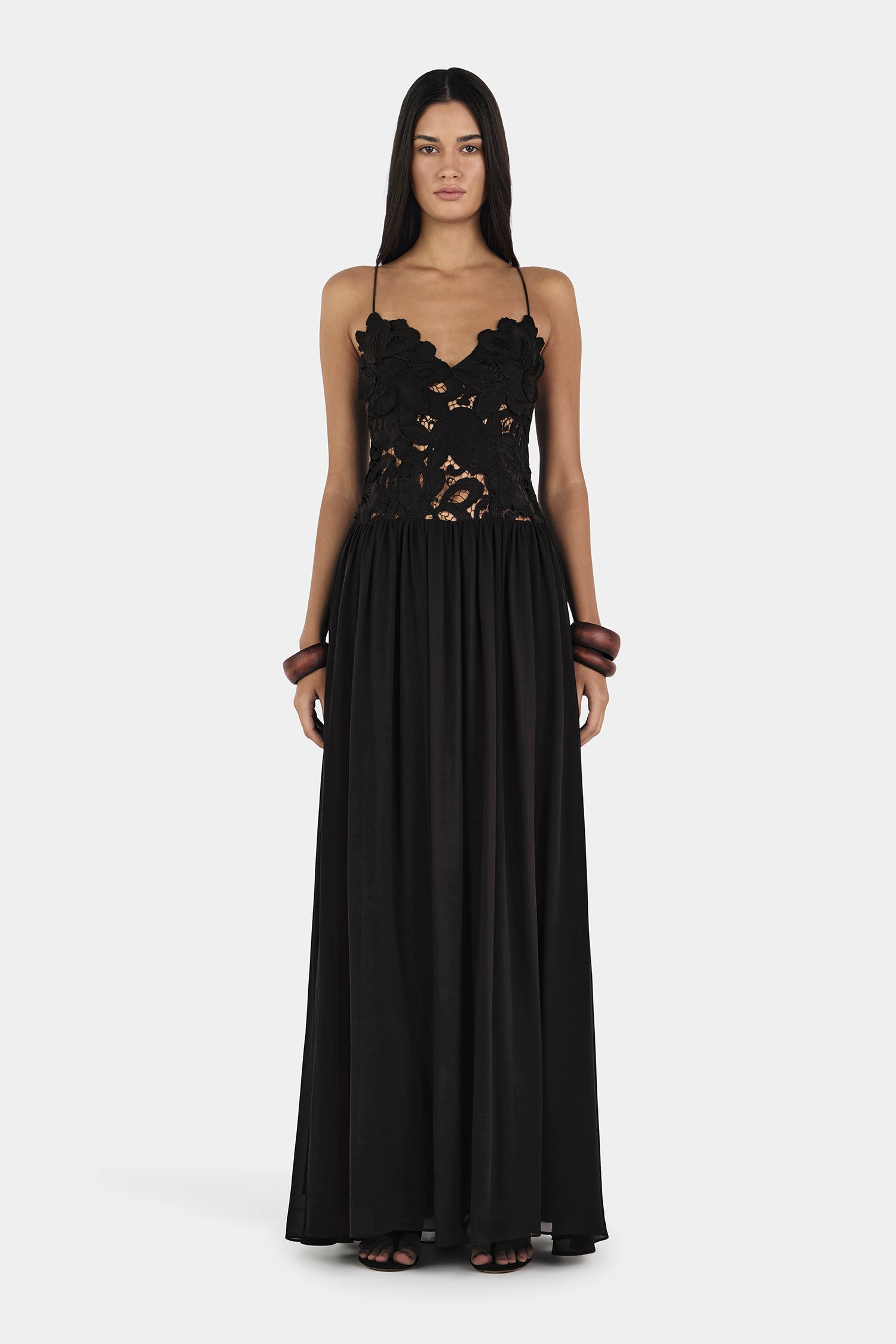Stephanie Maxi Dress Black – Hansen Gretel