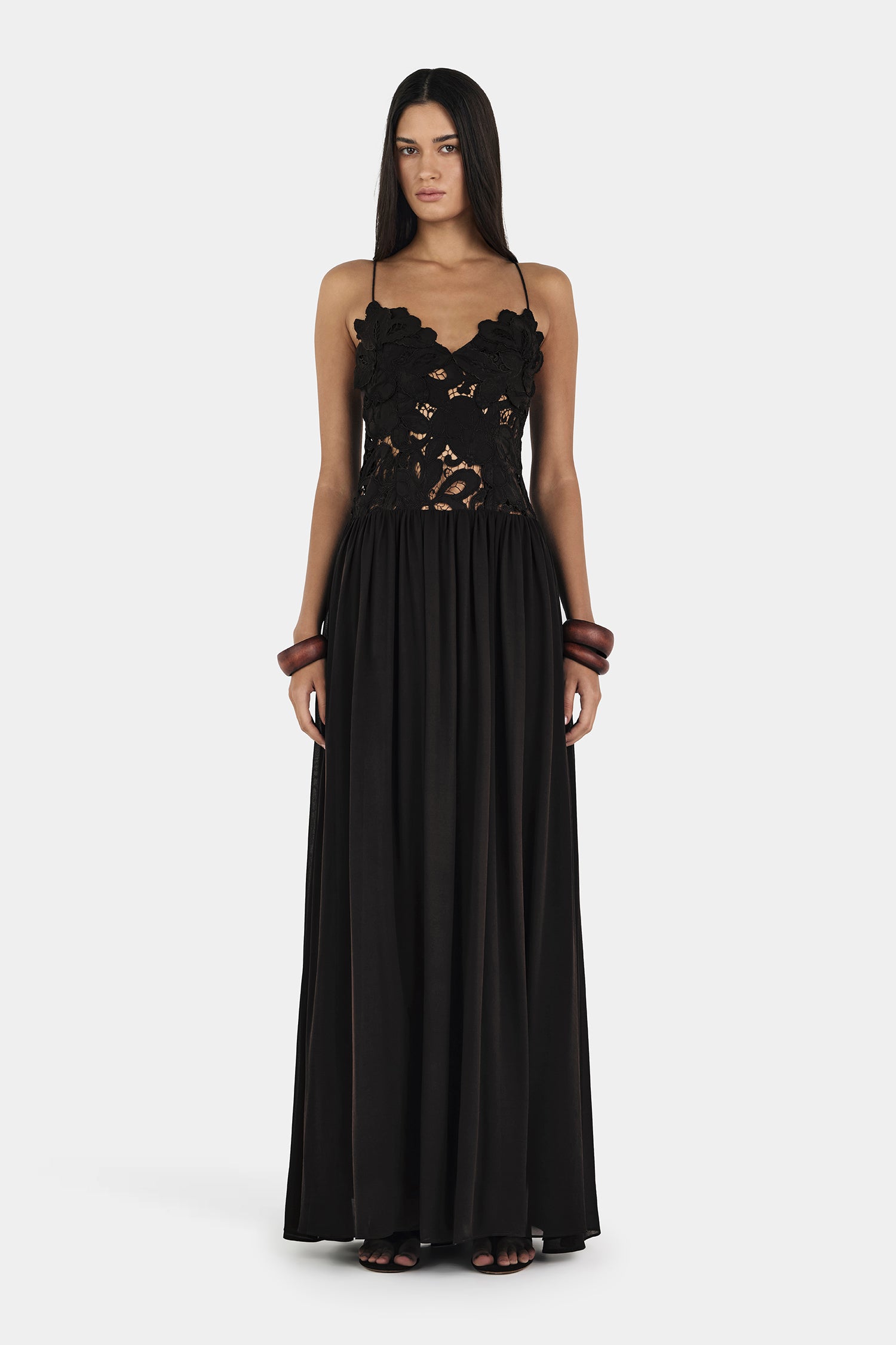 Stephanie Maxi Dress Black – Hansen & Gretel