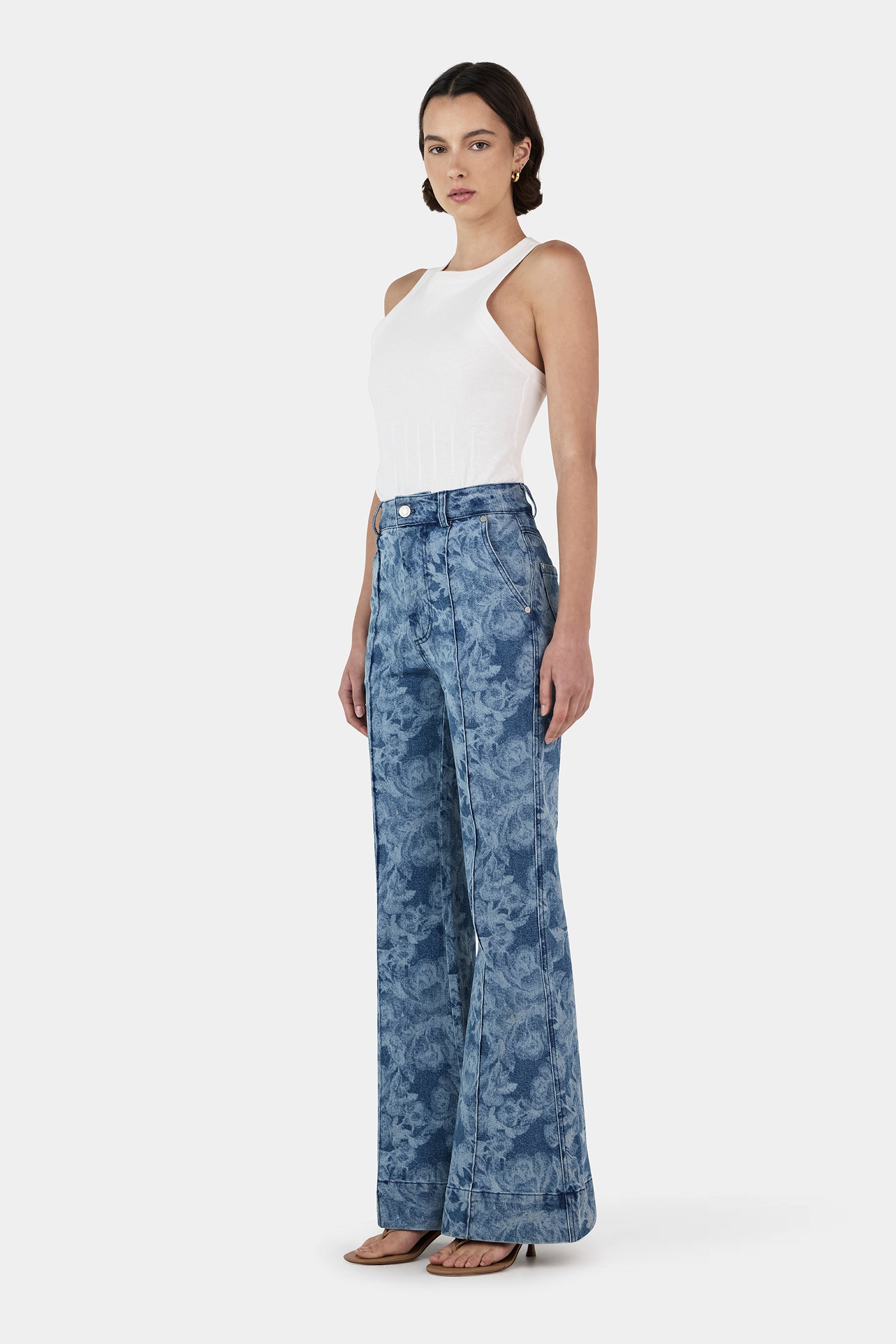 Sue Wide Leg Jean Indigo Paisley – Hansen & Gretel