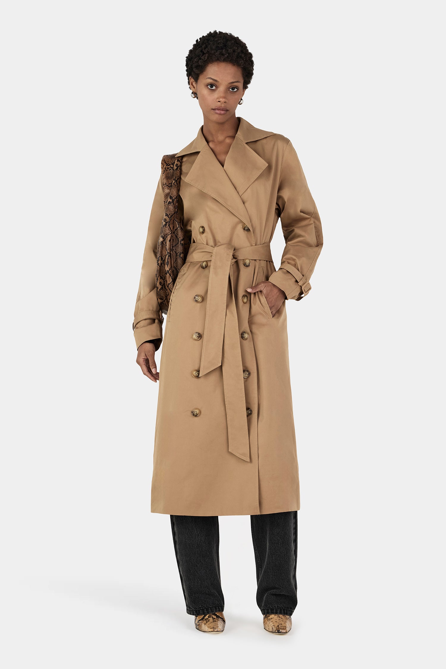 Teddy Trench Coat Taupe-L TAUPE