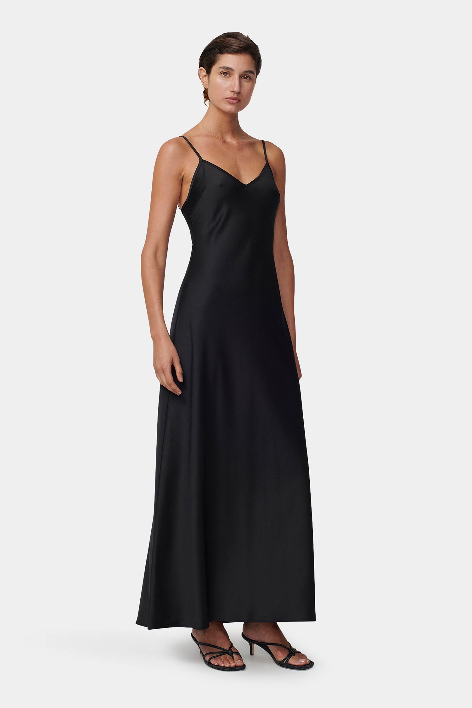 hansel and gretel black dress Timeless Slip Black-M / 80-100 Size:158 GREEKKNIGHT Sparkly Sequin Long