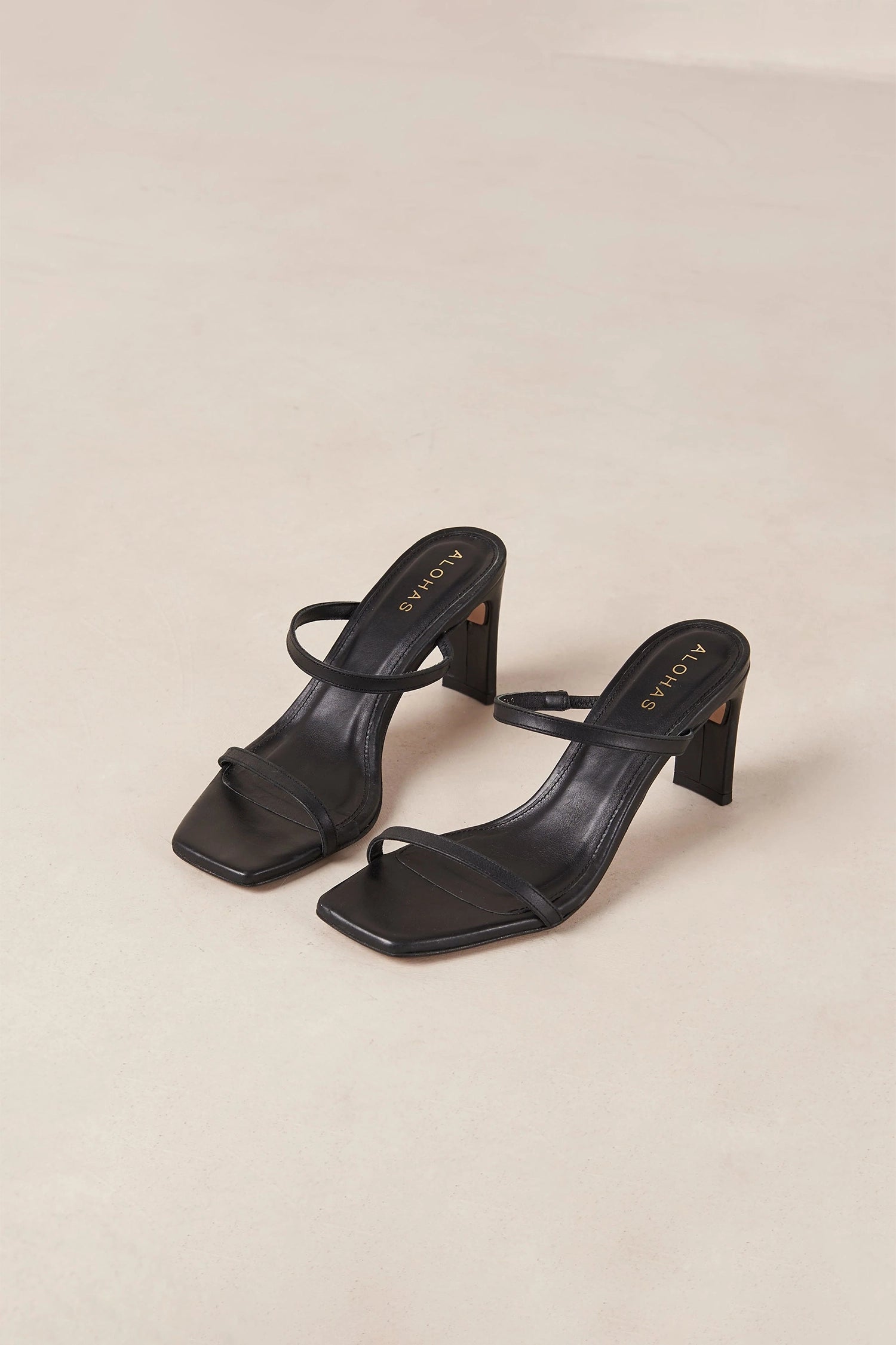 Alohas Cannes Heel Black 37 BLACK