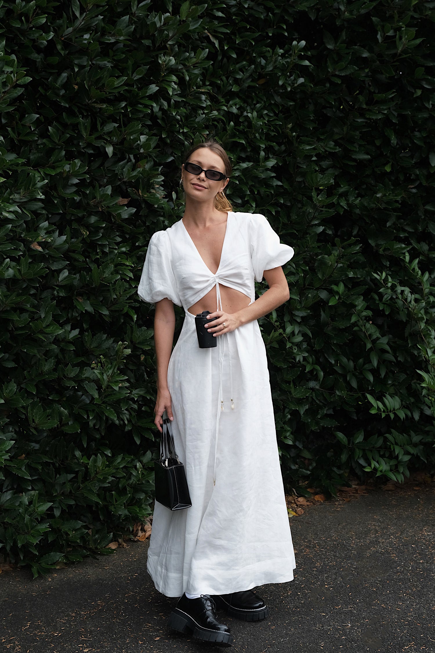 Cordelia Midi Dress Ivory XS IVORY