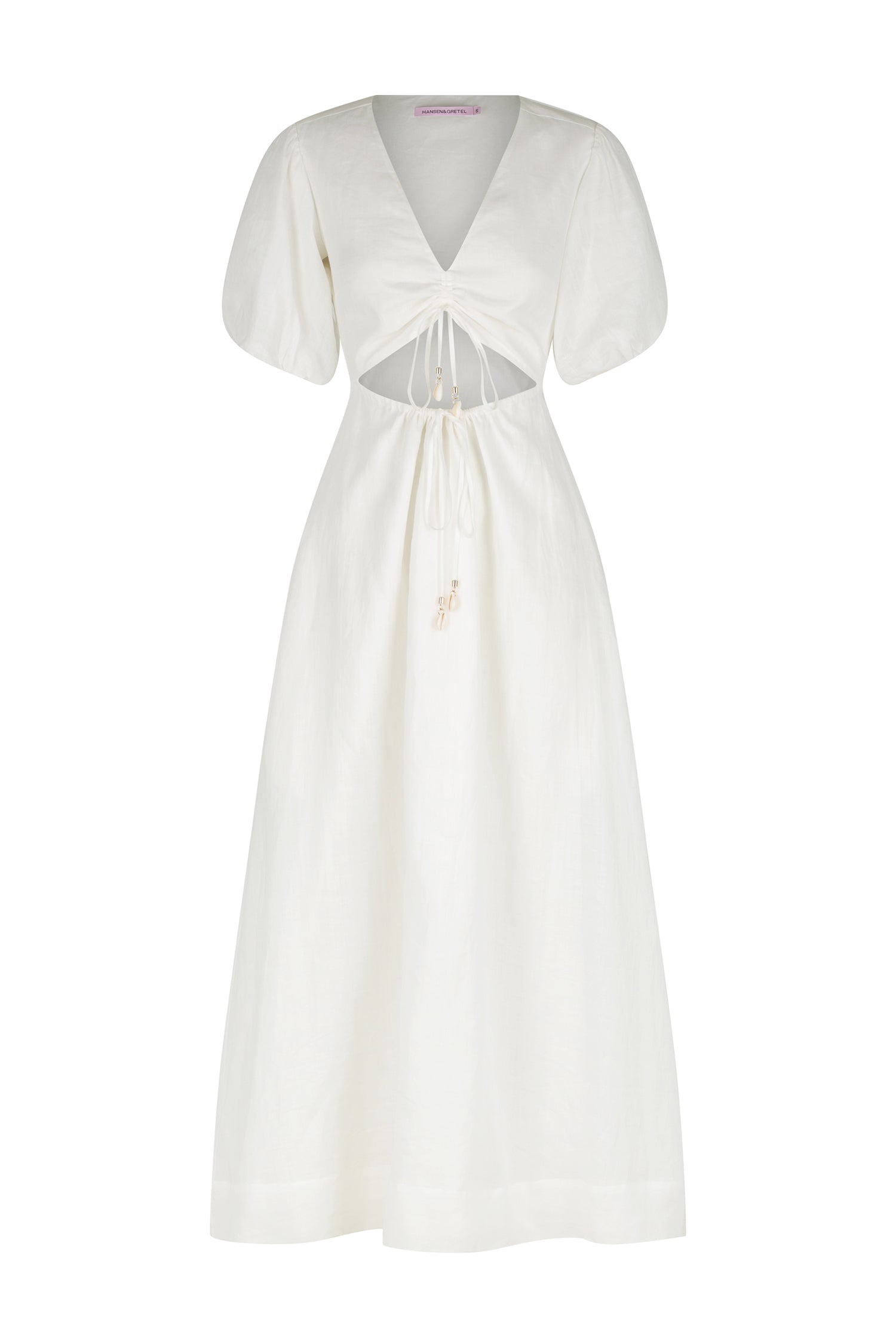 Cordelia Midi Dress Ivory XS IVORY